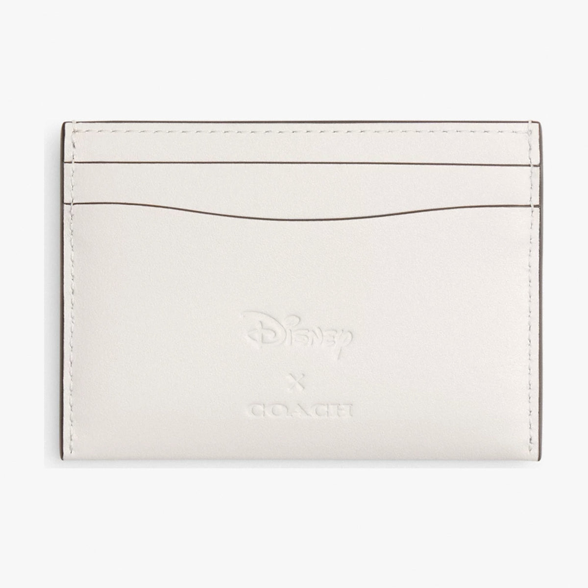 Coach Disney X Coach Essential Card Case With Pluto - Brass/Chalk Multi