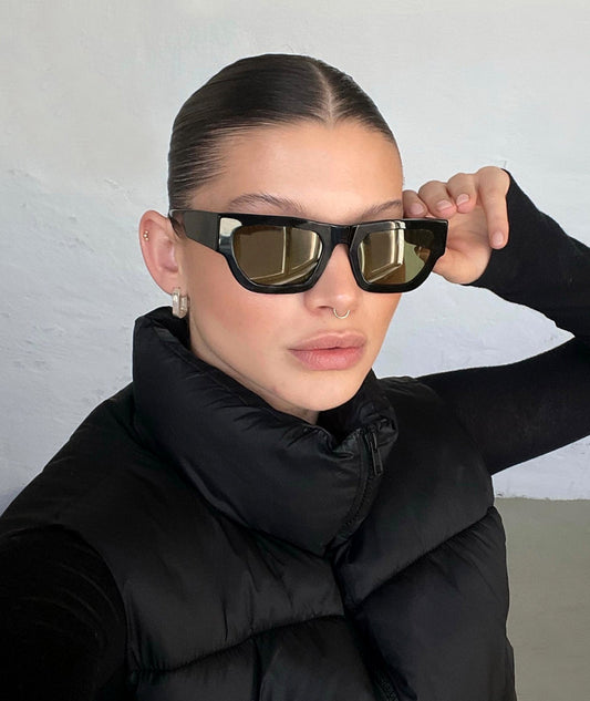 VEHLA Finn Sunglasses - Black/Khaki