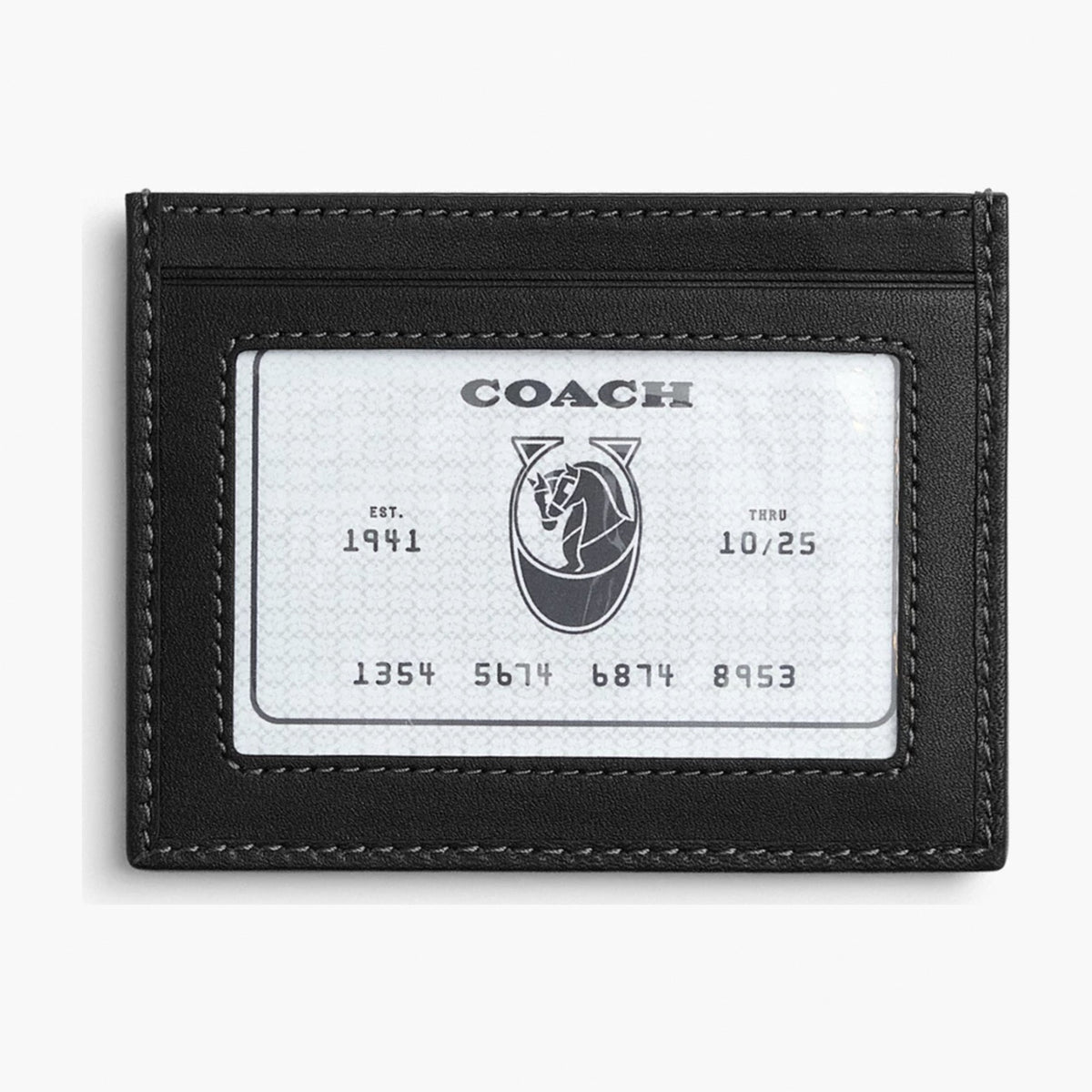 Coach Slim ID Card Case In Loved Signature Denim - Light Indigo