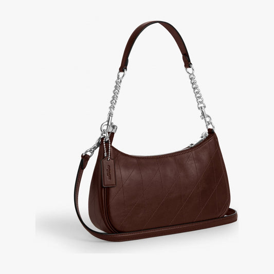 Coach Teri Shoulder Bag With Quilting - Silver/Maple