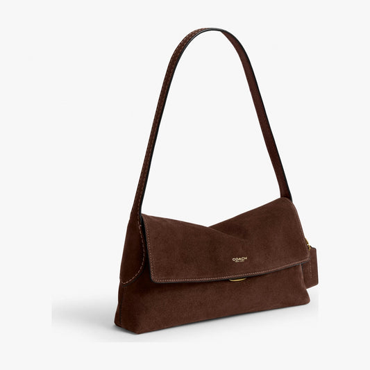 Coach Chelsea Shoulder Bag 26 - Brass/Dark Chocolate