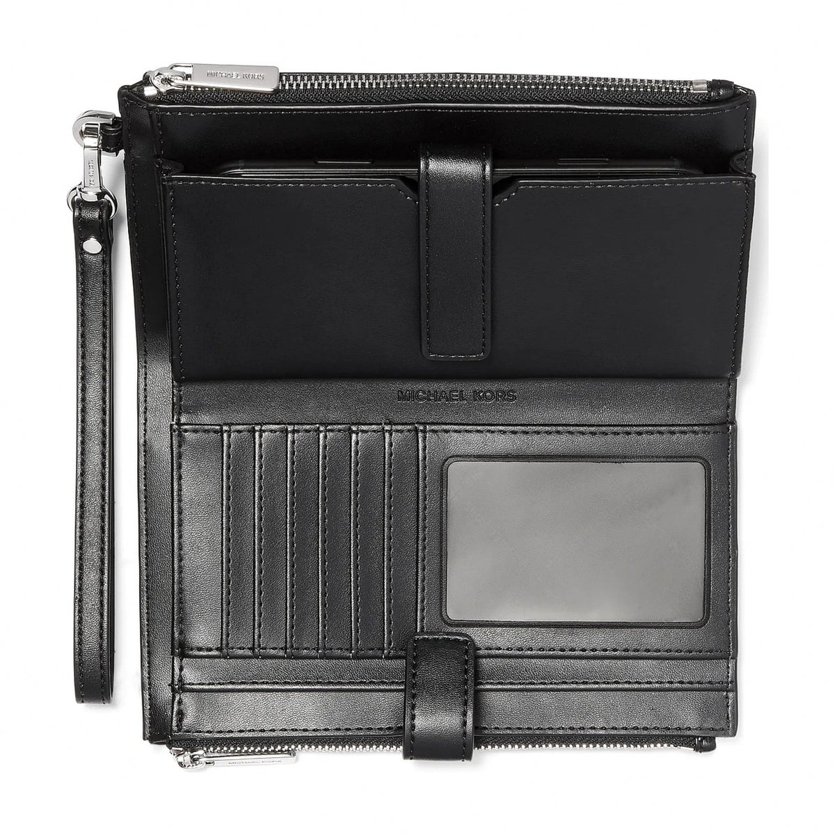 Michael Kors Jet Set Logo Smartphone Wallet - BLACK