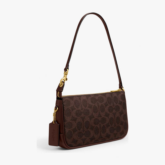 Coach Plaza Bag In Signature Canvas - Brass/Maple