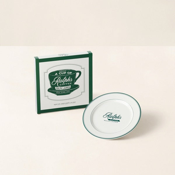Ralph Lauren Home Ralph’s Coffee Dessert Plate - Green/white