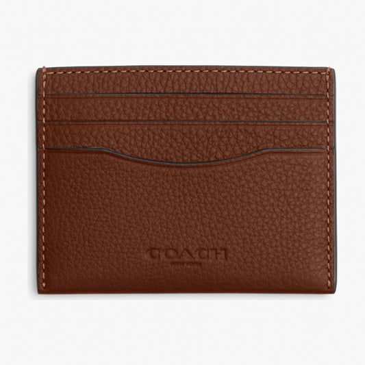 Coach Slim ID Card Case - Saddle