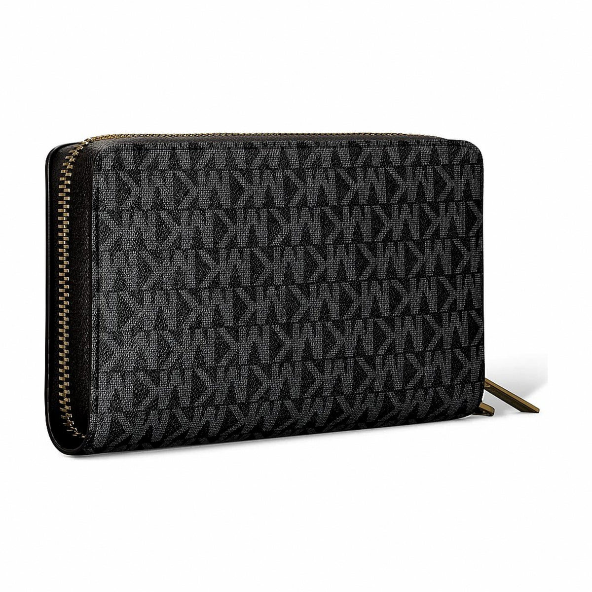 Michael Kors Jet Set Large Signature Logo Smartphone Wallet - BLACK