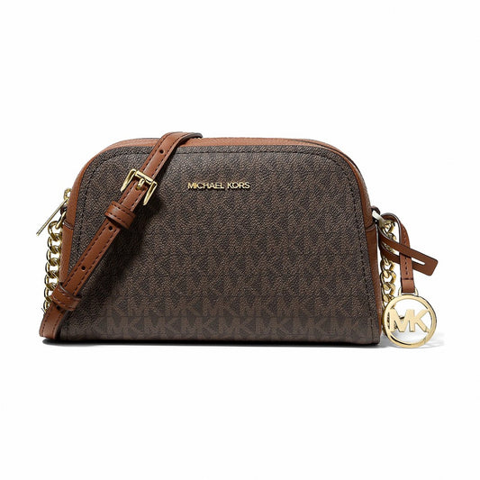 Michael Kors Ashton Extra-Small Signature Logo Camera Crossbody Bag - BROWN