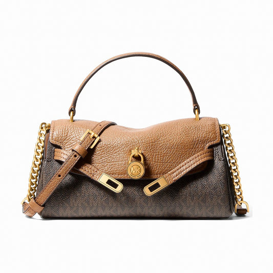 Michael Kors Hamilton Extra-Small Signature Logo Soft Crossbody Bag - BRN/ACORN