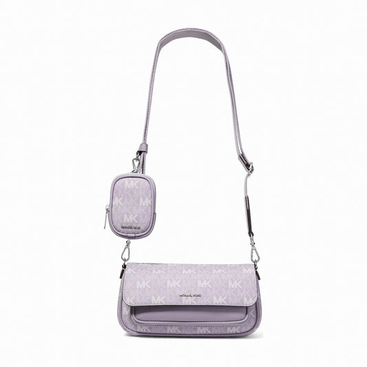 Michael Kors Jet Set Travel Small Signature Logo Crossbody Bag With Pouch - LILAC