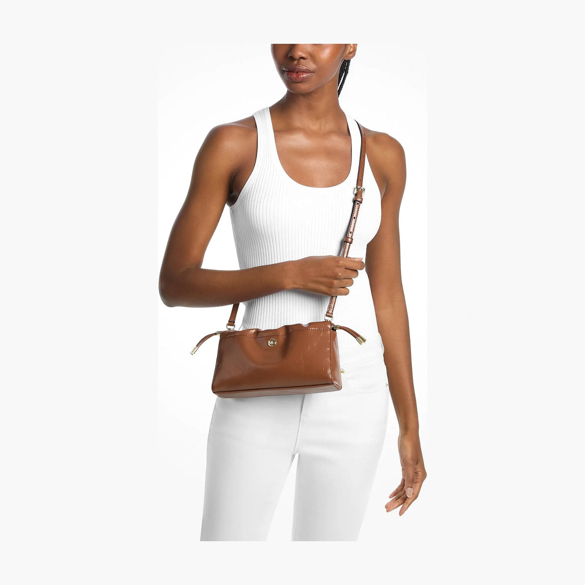 Michael Kors Matilda Small Cinched Crossbody Bag - LUGGAGE