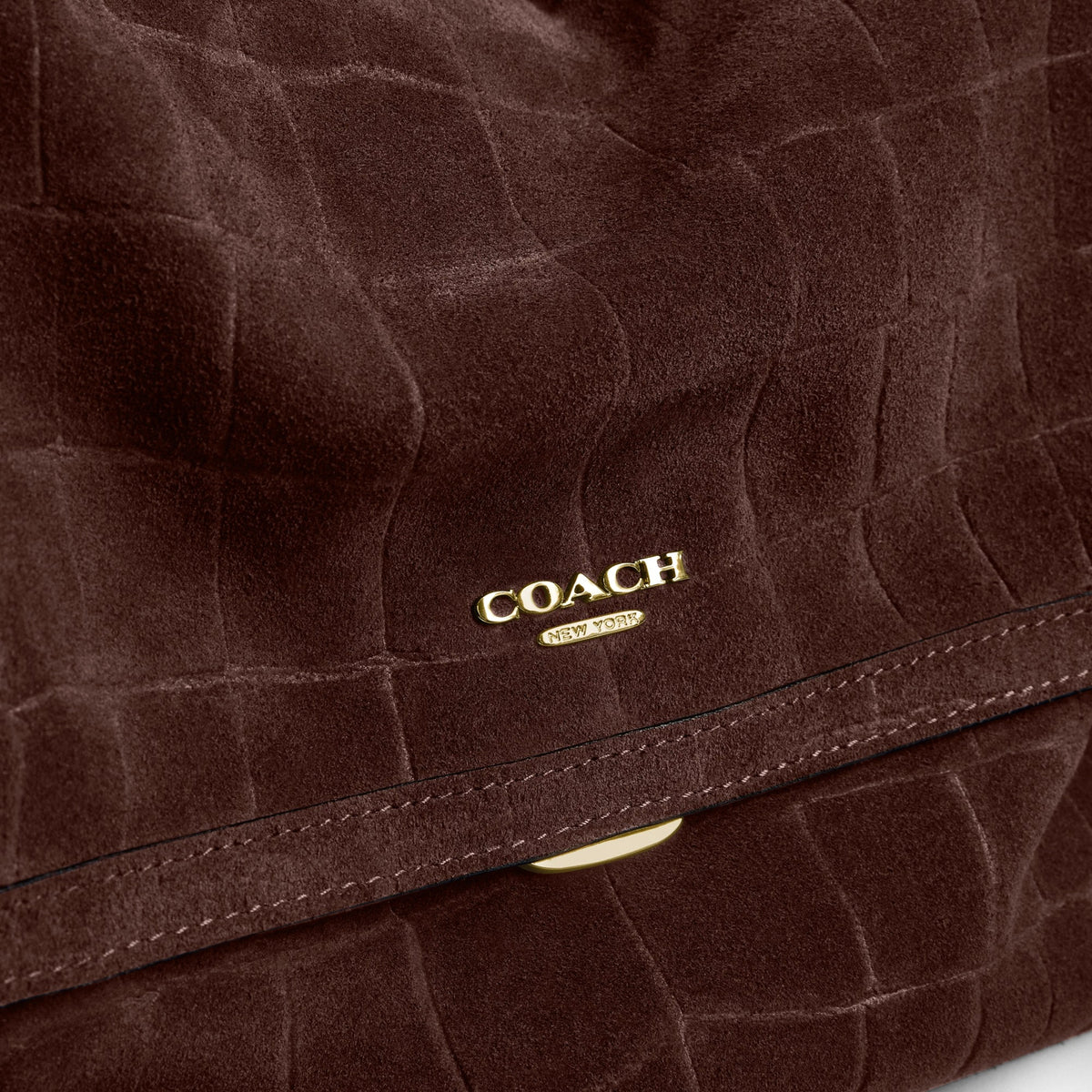 Coach Etta Flap Shoulder Bag - Gold/Maple