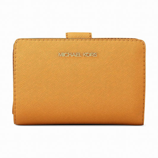 Michael Kors Medium Crossgrain Leather Wallet - RADIANT ORANGE