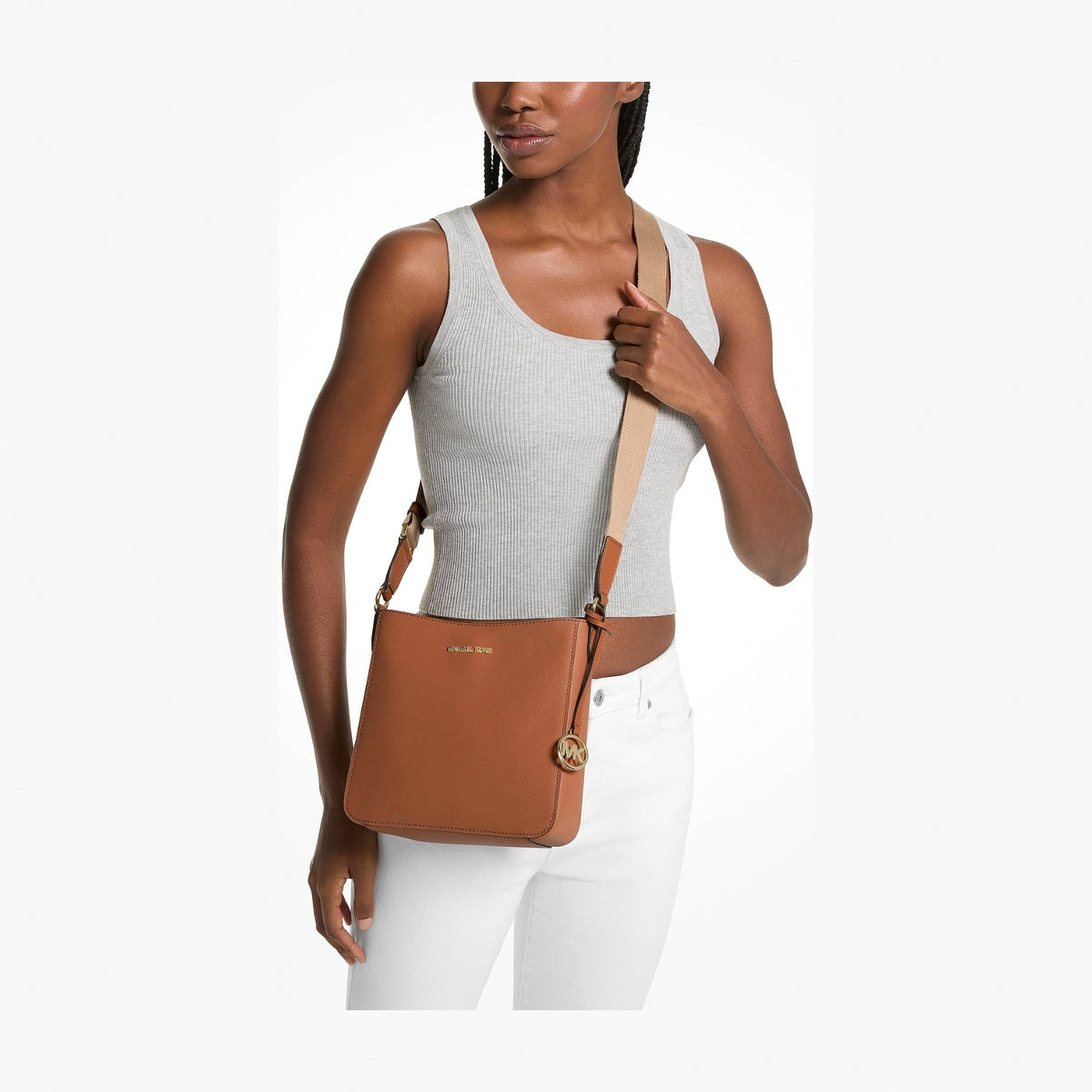 Michael Kors Jet Set Travel Small Messenger Bag - LUGGAGE