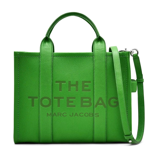 Marc Jacobs The Leather Medium Tote Bag - KIWI