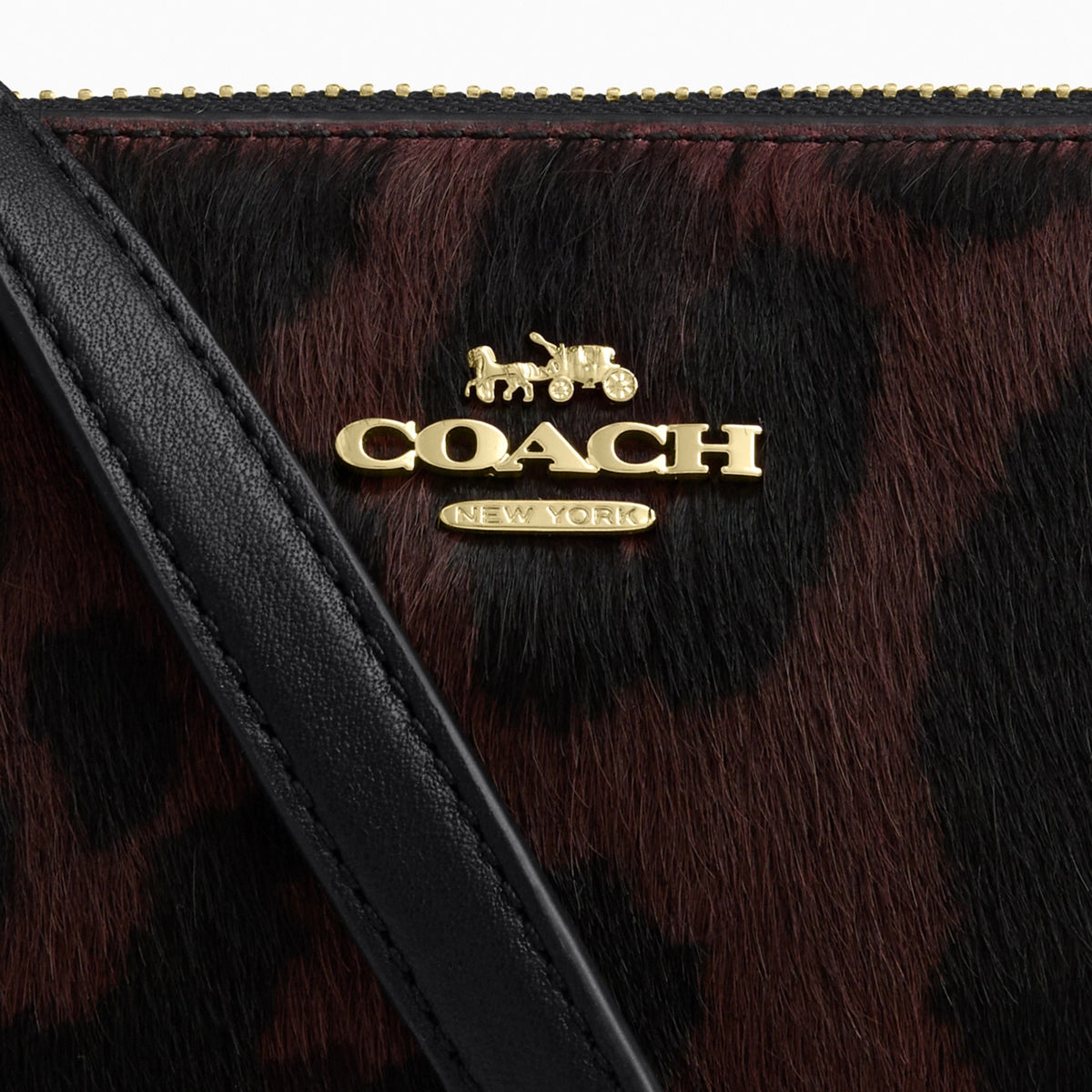 Coach Nolita 19 In Haircalf With Leopard Print - Gold/Dark Leopard