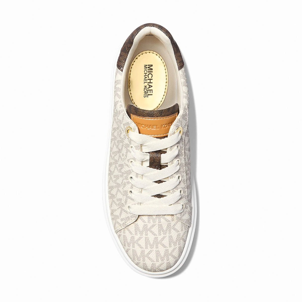 Michael Kors Romey Two-Tone Logo Platform Sneaker - VANILLA