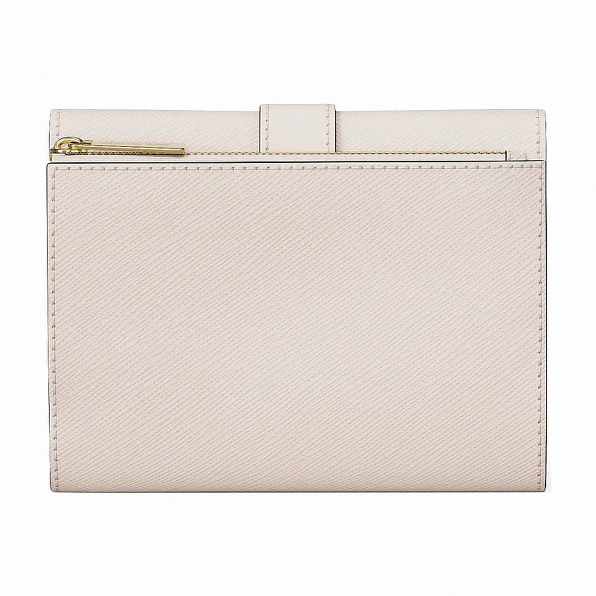 Michael Kors Greenwich Medium Saffiano Leather Trifold Wallet - LT CREAM