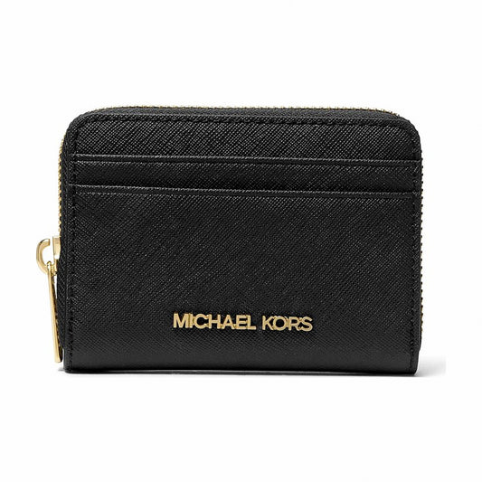 Michael Kors Jet Set Travel Medium Saffiano Leather Wallet - BLACK