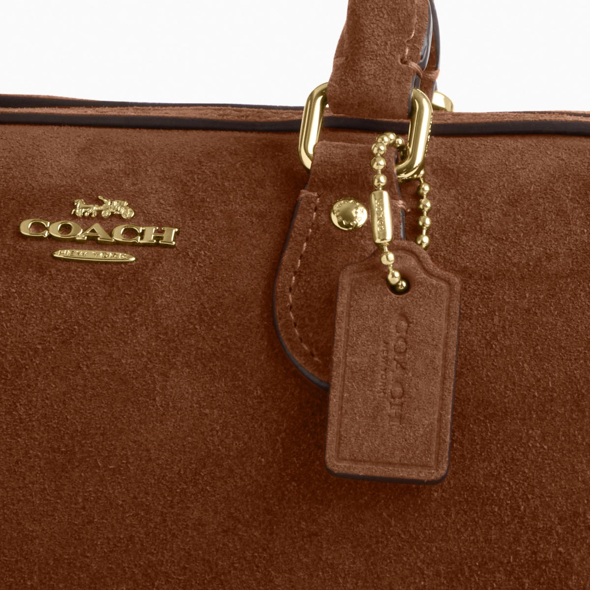 Coach Mini Rowan Crossbody Bag - Gold/Warm Brown