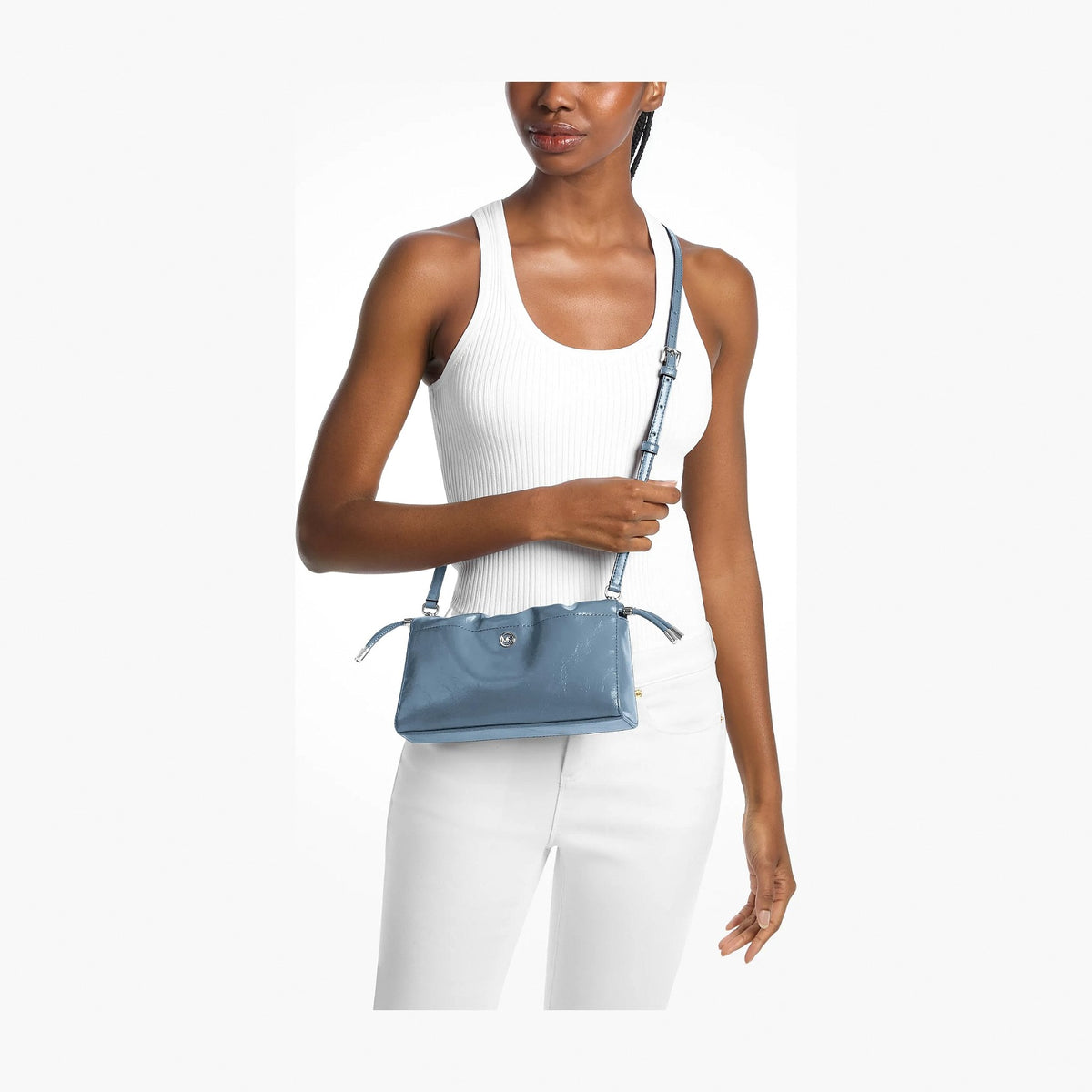 Michael Kors Matilda Small Cinched Crossbody Bag - DENIM