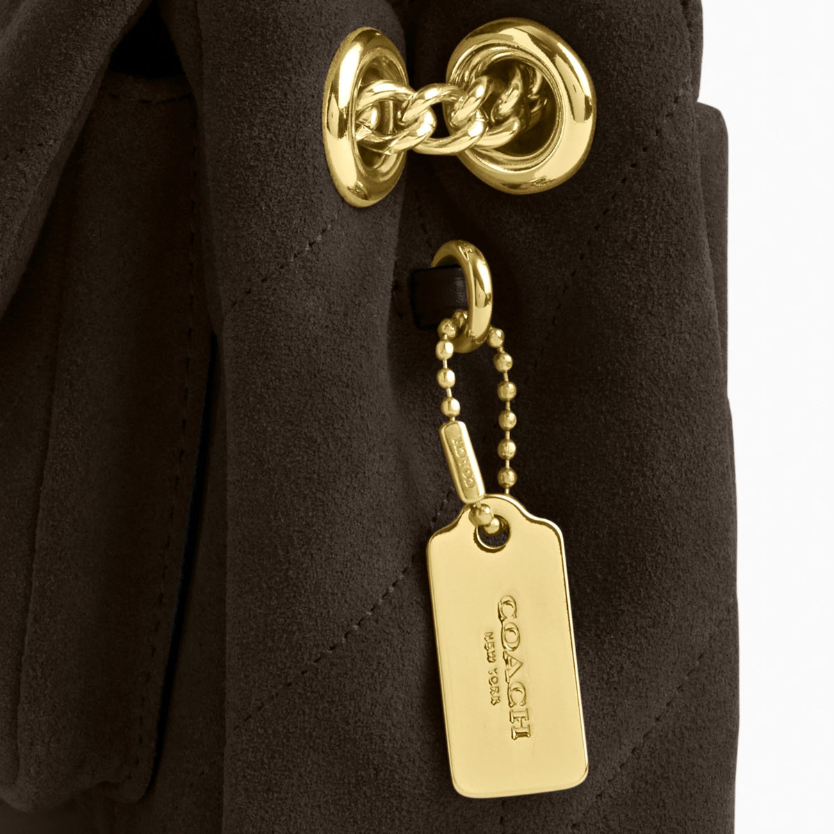 Coach Elodie Crossbody Bag 18 With Quilting - Im/Ebony