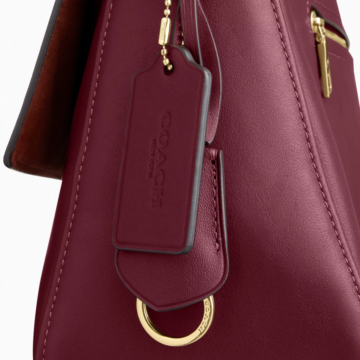 Coach Etta Flap Bag - Im/Dark Cherry