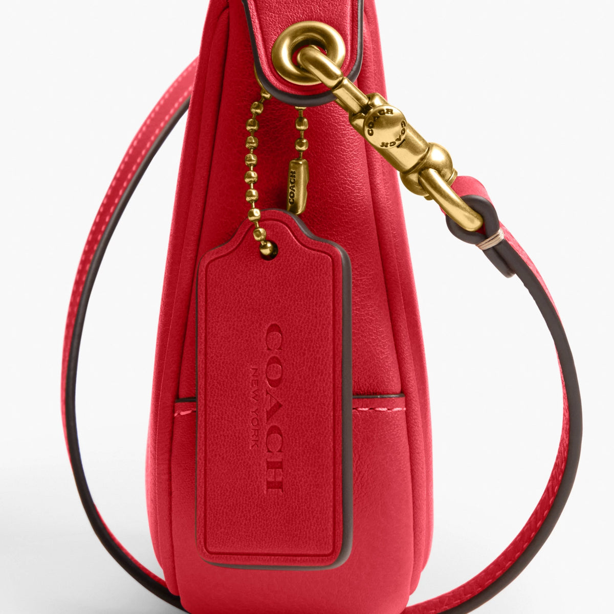 Coach Plaza Bag - Brass/Scarlet