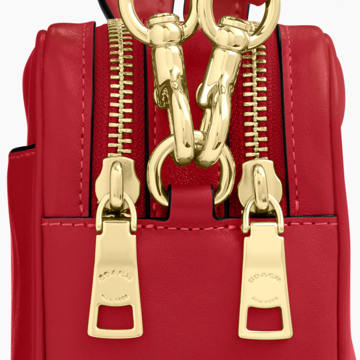 Coach Mini Carey Crossbody Bag - Gold/Poppy