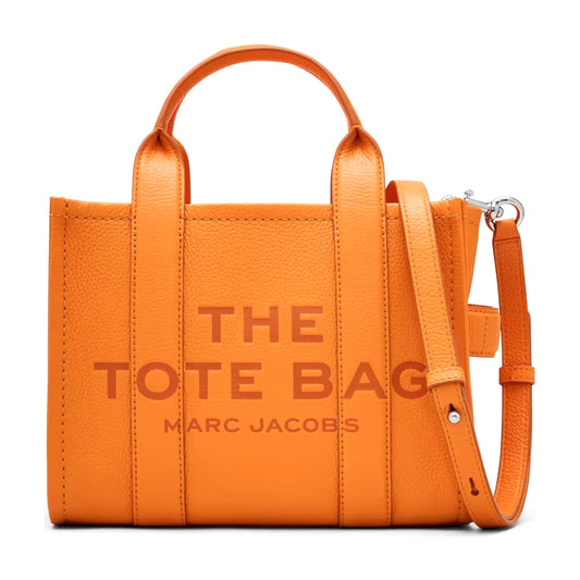 Marc Jacobs The Leather Small Tote Bag - TANGERINE