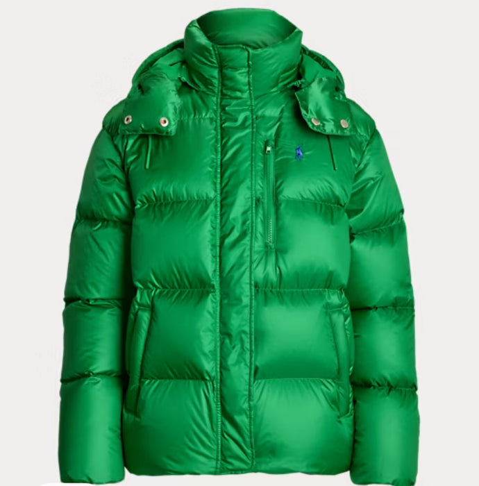 Polo Ralph Lauren Water-Repellent Quilted Down Jacket Green