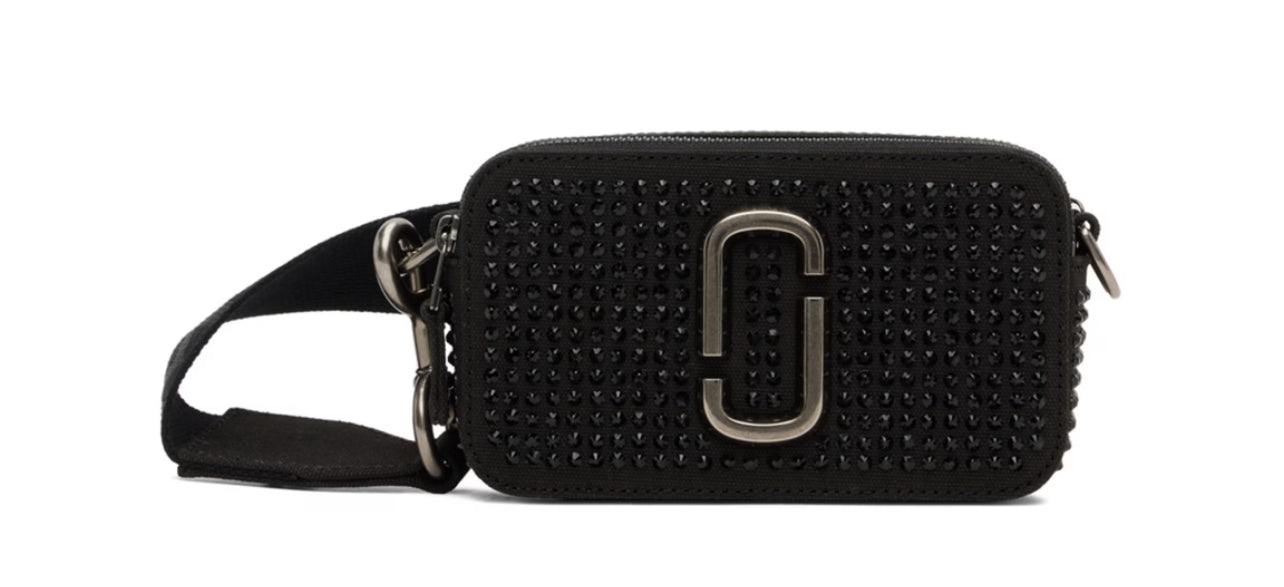 The Crystal Snapshot Bag Black