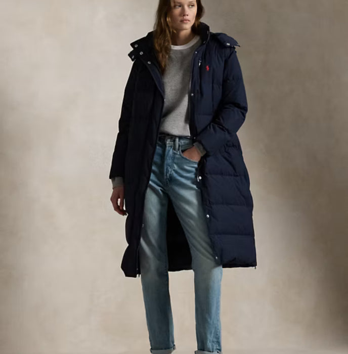 Polo Ralph Lauren Hooded Down Coat Navy