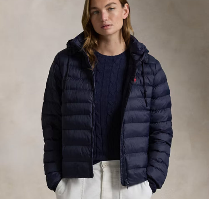 Polo Ralph Lauren Water-Resistant Packable Hooded Jacket Navy