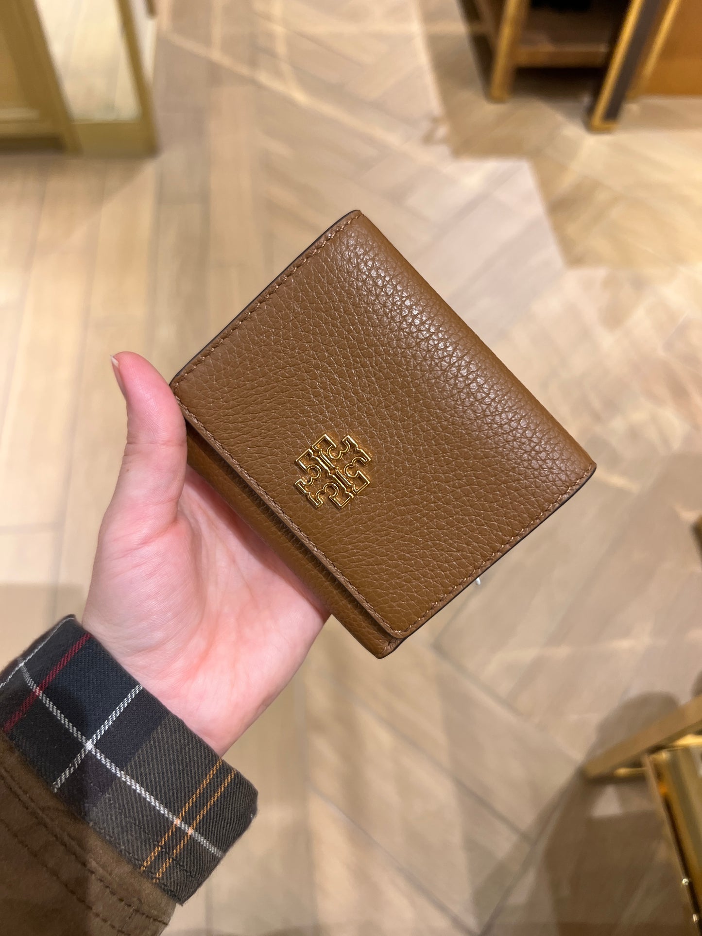 Tory Burch Britten Small Wallet Brown