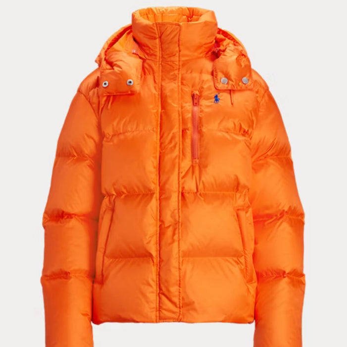 Polo Ralph Lauren Water-Repellent Quilted Down Jacket Orange