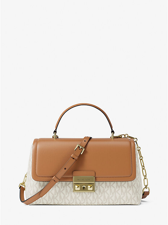 Michael Kors Tribeca Medium Signature Logo Satchel Bag
