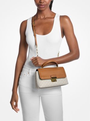 Michael Kors Tribeca Medium Signature Logo Satchel Bag