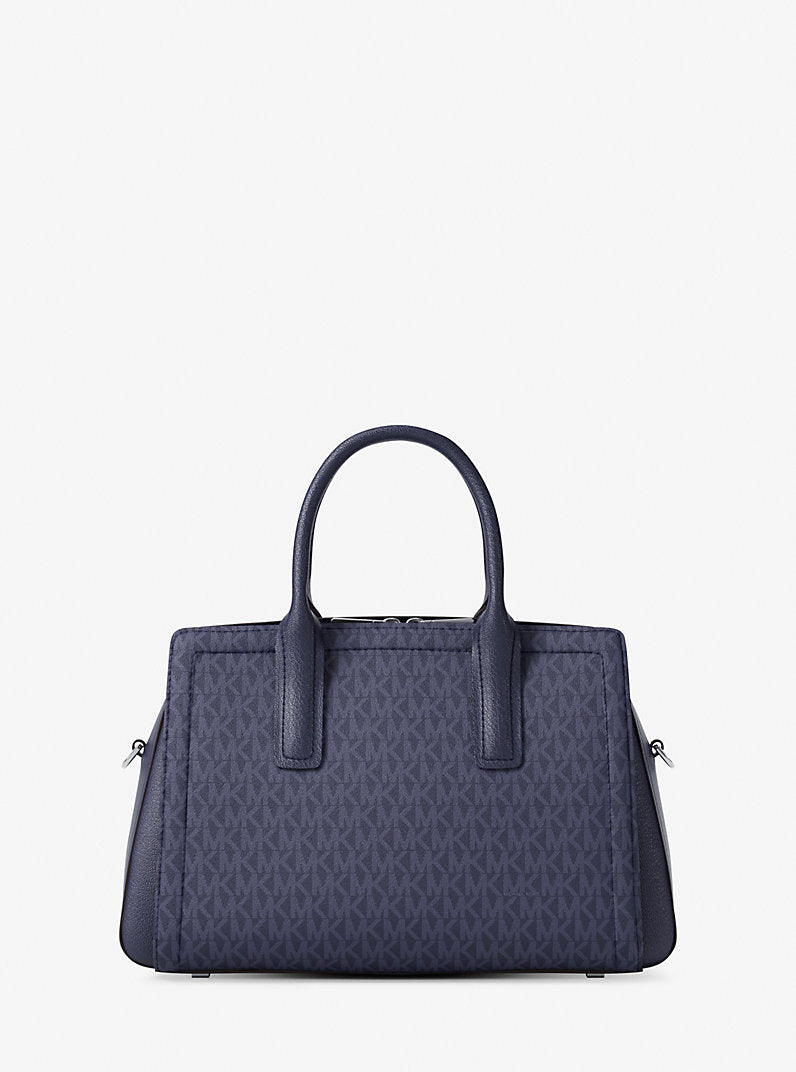 Michael Kors Laila Medium Signature Logo Satchel