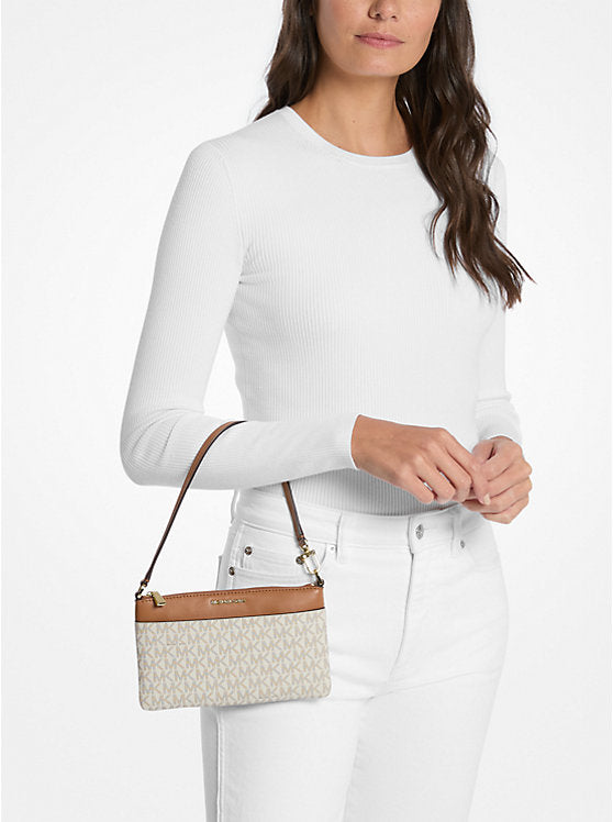 Michael Kors Jet Set Medium Signature Logo Wristlet