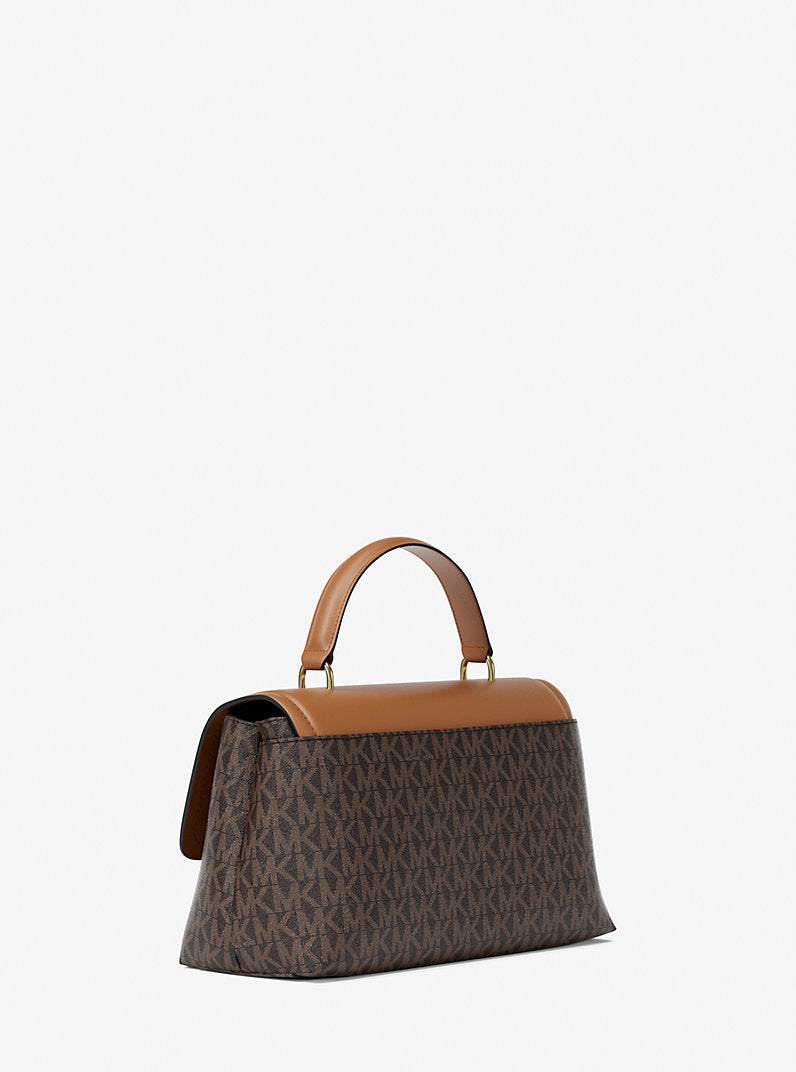 Michael Kors Tribeca Medium Signature Logo Satchel Bag