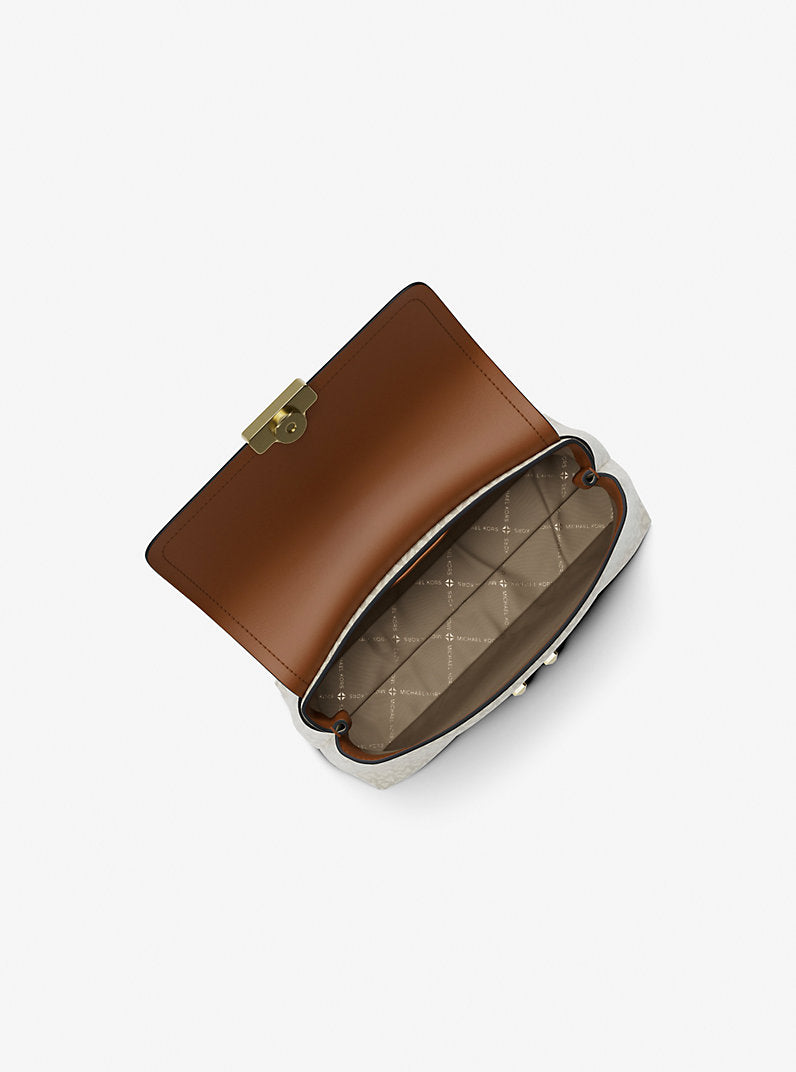 Michael Kors Tribeca Medium Signature Logo Satchel Bag