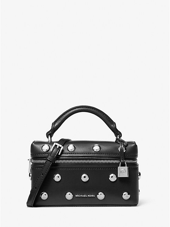 Michael Kors Jana Extra-Small Studded Leather Crossbody Bag