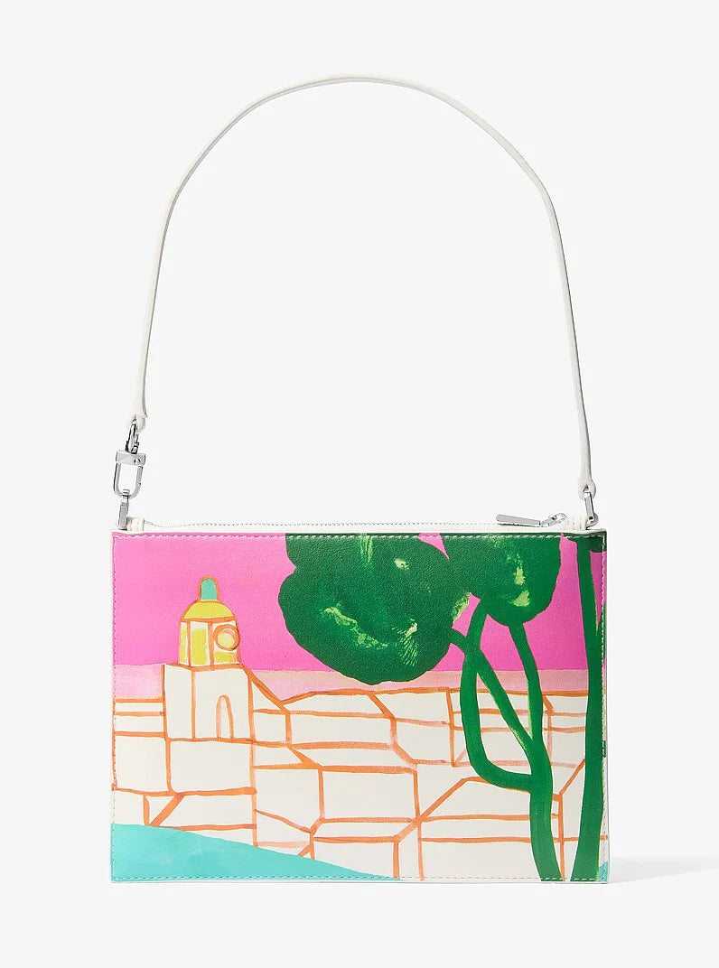 Michael Kors Michael Kors X Christina Zimpel Jet Set Extra-Large Convertible Wristlet-RASPBERRY MULTI