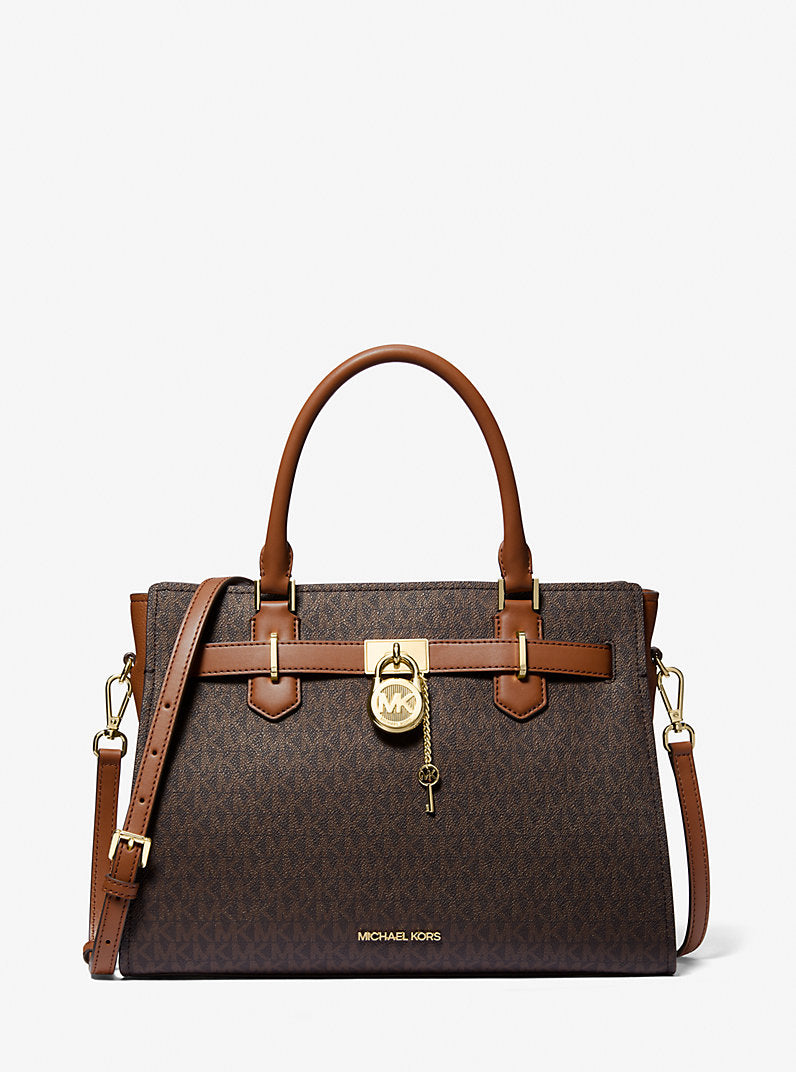 Michael Kors Hamilton Medium Logo Satchel Bag