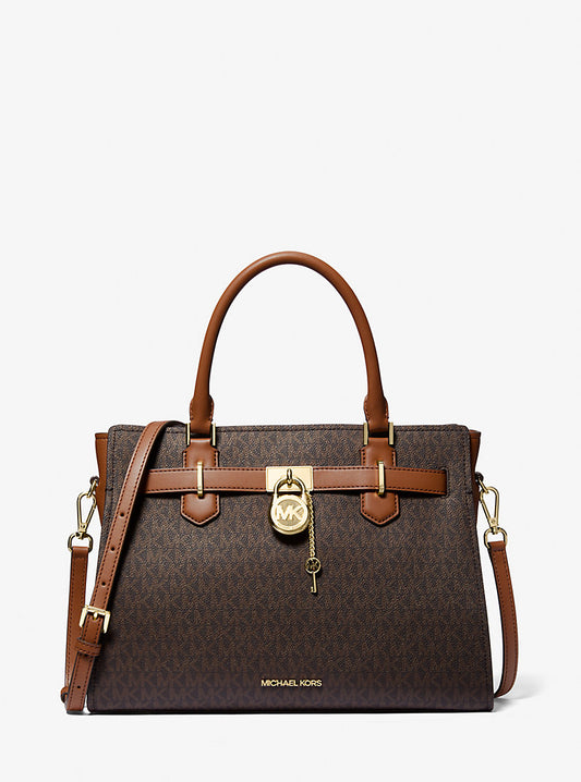 Michael Kors Hamilton Medium Logo Satchel Bag