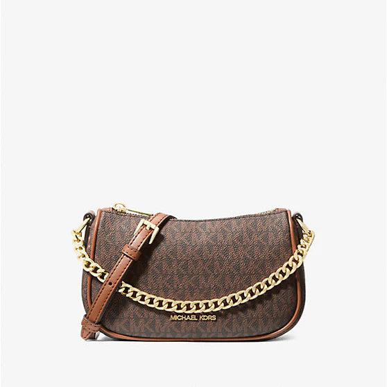 Michael Kors Carmela Small Signature Logo Convertible Crossbody Bag