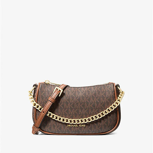 Michael Kors Carmela Small Signature Logo Convertible Crossbody Bag