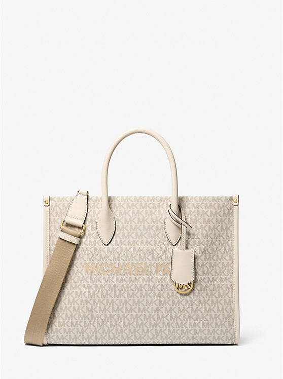 Michael Kors Mirella Medium Signature Logo Tote Bag