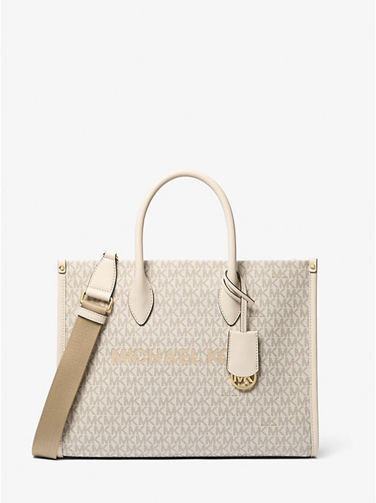 Michael Kors Mirella Medium Signature Logo Tote Bag