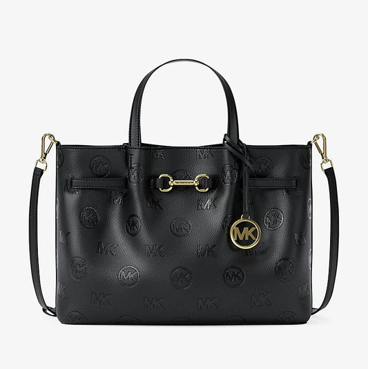 Michael Kors Carson Medium Logo Debossed Satchel Bag
